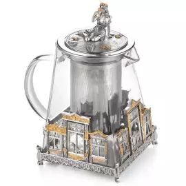 Чайник из серебра "Родные окна"